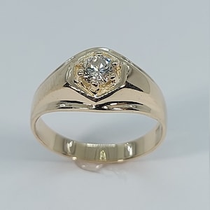 Anello da uomo con diamanti, fede nuziale da uomo, anello da uomo con diamanti, oro bianco 10k, anello con diamanti, oro giallo 10k, anello da uomo in oro giallo, anello da uomo in oro