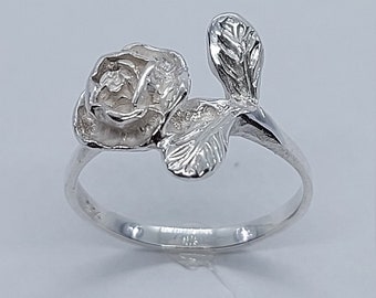 Rose Ring, Rose, Women Silver Ring, Rose Rings, Silver Rose Ring, Silver Flower Ring, Women Rose Ring, 925 Sterling Silver Ring, Rose