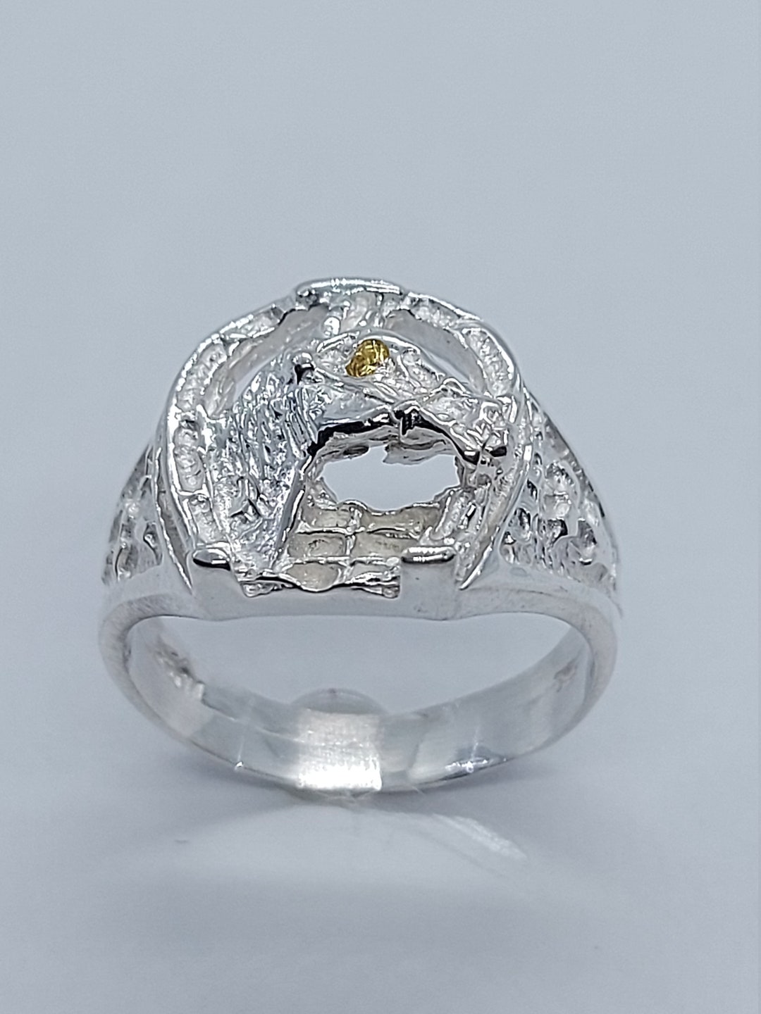 馬のシルバーリング、メンズシルバーリング、馬のリング、レディース