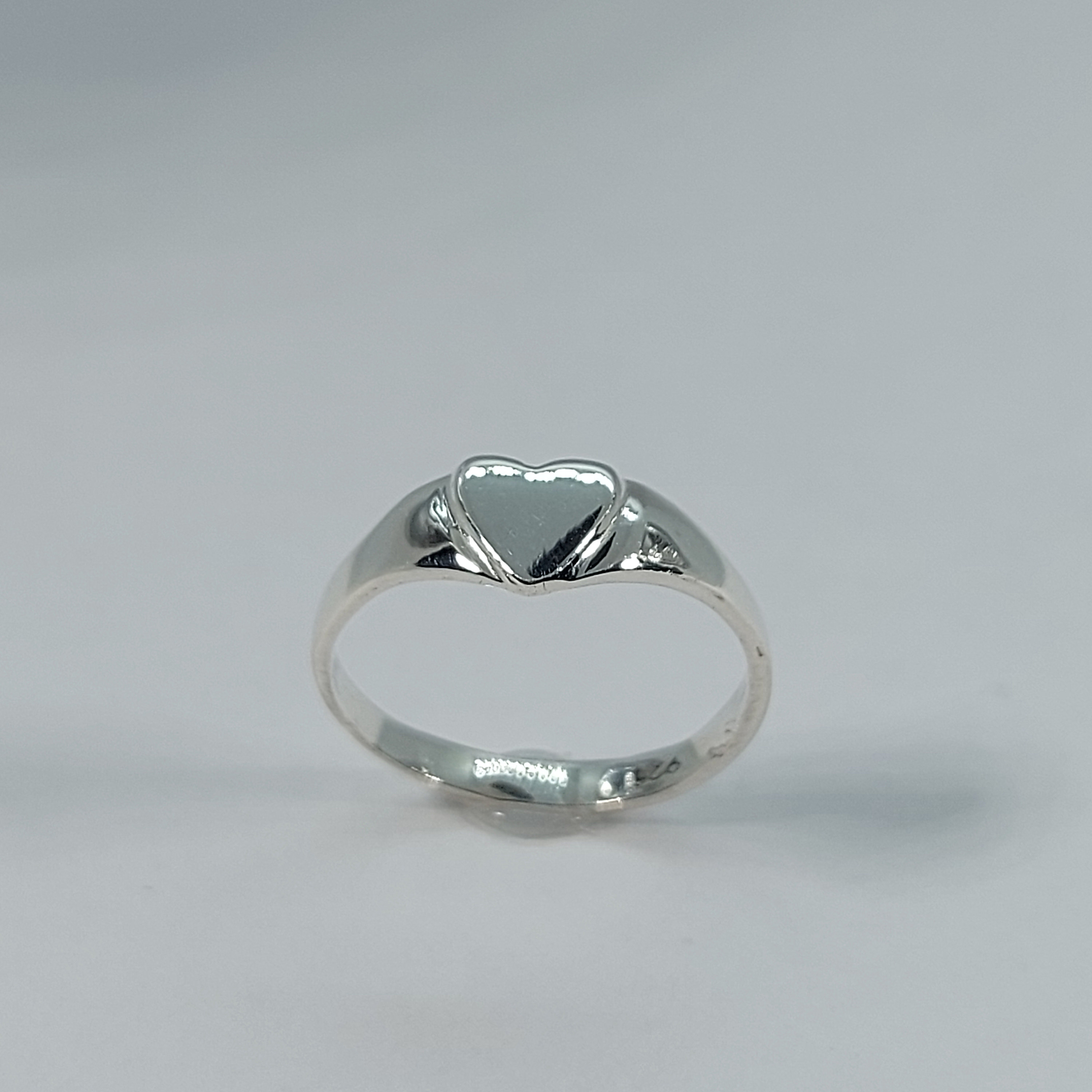 Woman Signet Ring, Heart Signet Ring, Classic Signet Ring