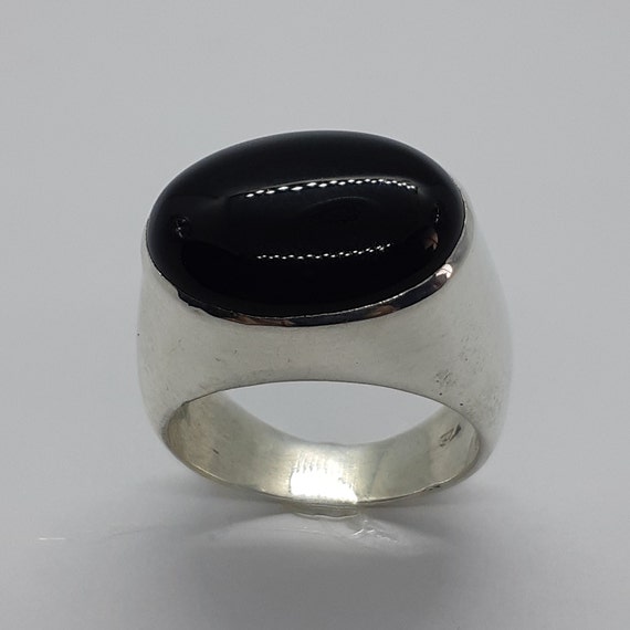 Onyx Rings Women Onyx Ring Men Onyx Ring Silver And Onyx Etsy