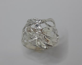 Flower Ring, Rose Ring, Women Silver Ring, Rose Rings, Silver Rose Ring, Silver Flower Ring, Women Rose Ring, 925 Sterling Silver Ring, Rose