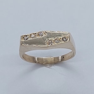 Anello di nozze da uomo, anello di nozze da uomo per lui, anello di diamanti, anello di anniversario per lui, anelli di diamanti, anello d&#39;oro da uomo