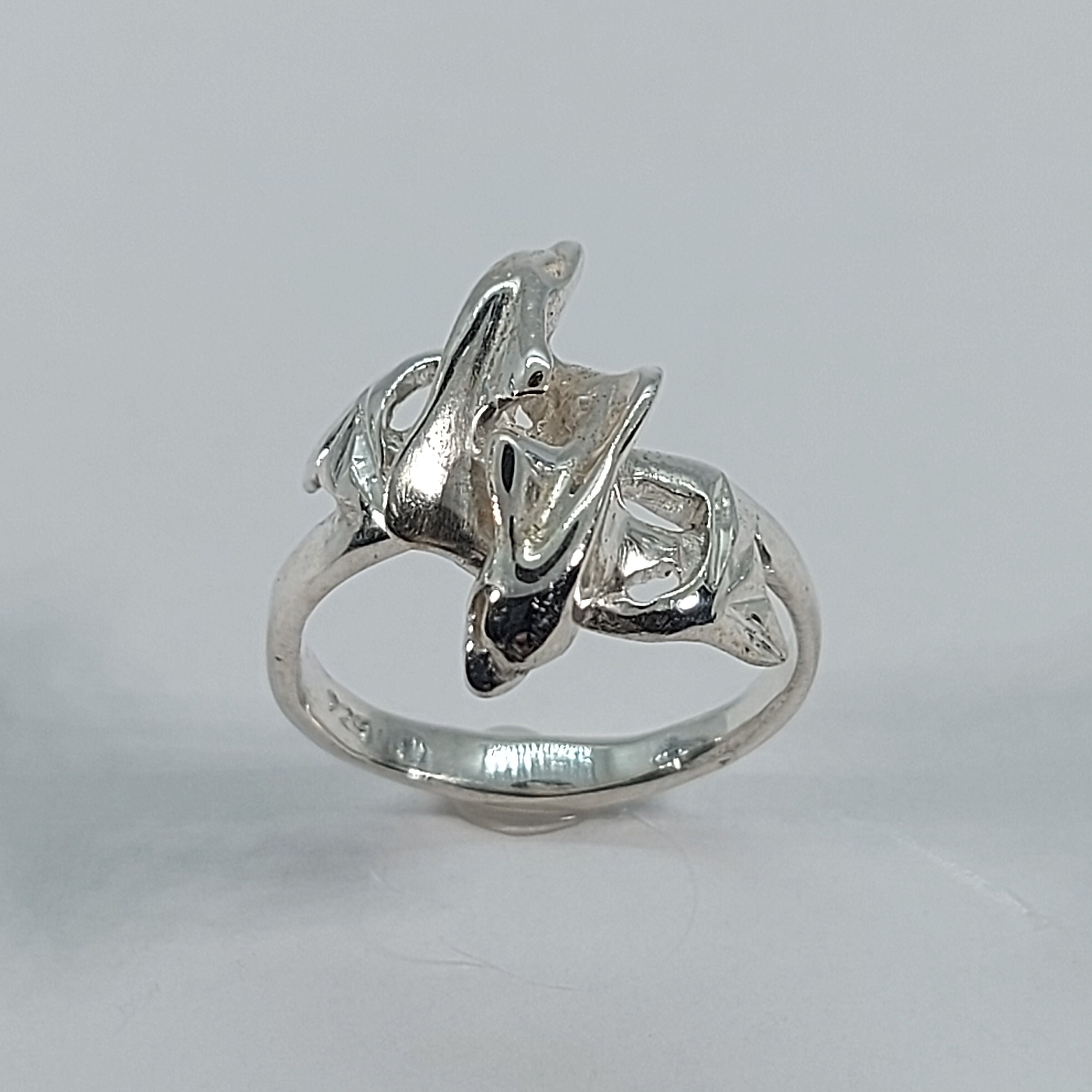 Dolphin Ring, Dolphin Silver Ring, Ring for Her, Women