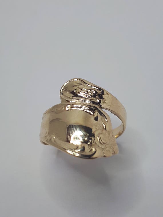 Rose gold cheap spoon ring