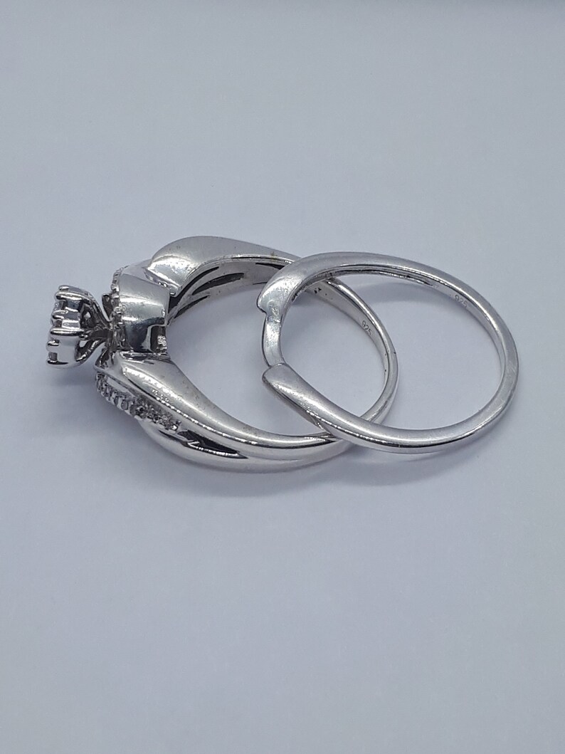 Solitaire Ring Engagement Ring Silver Engagement Free Shipping Diamond Ring Silver Ring Women Engagement Diamond Engagement Ring