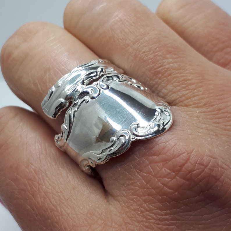 Spoon Ring Solid Sterling Silver Spoon Rings Heavy Silver Etsy