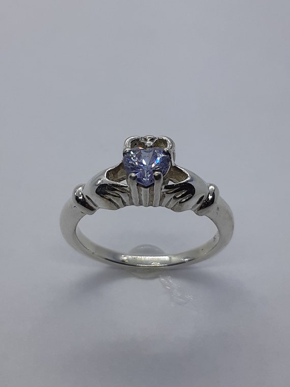 Signature 5 Stone, Clear CZ Children's Ring For Girls - Sterling Silver