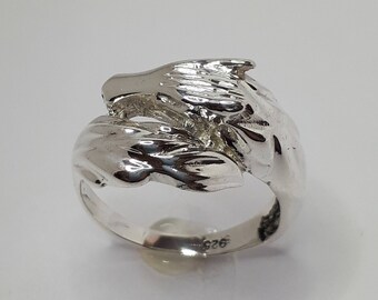 Breiter Ring Sterling Silber, Schmuck für Männer und Frauen