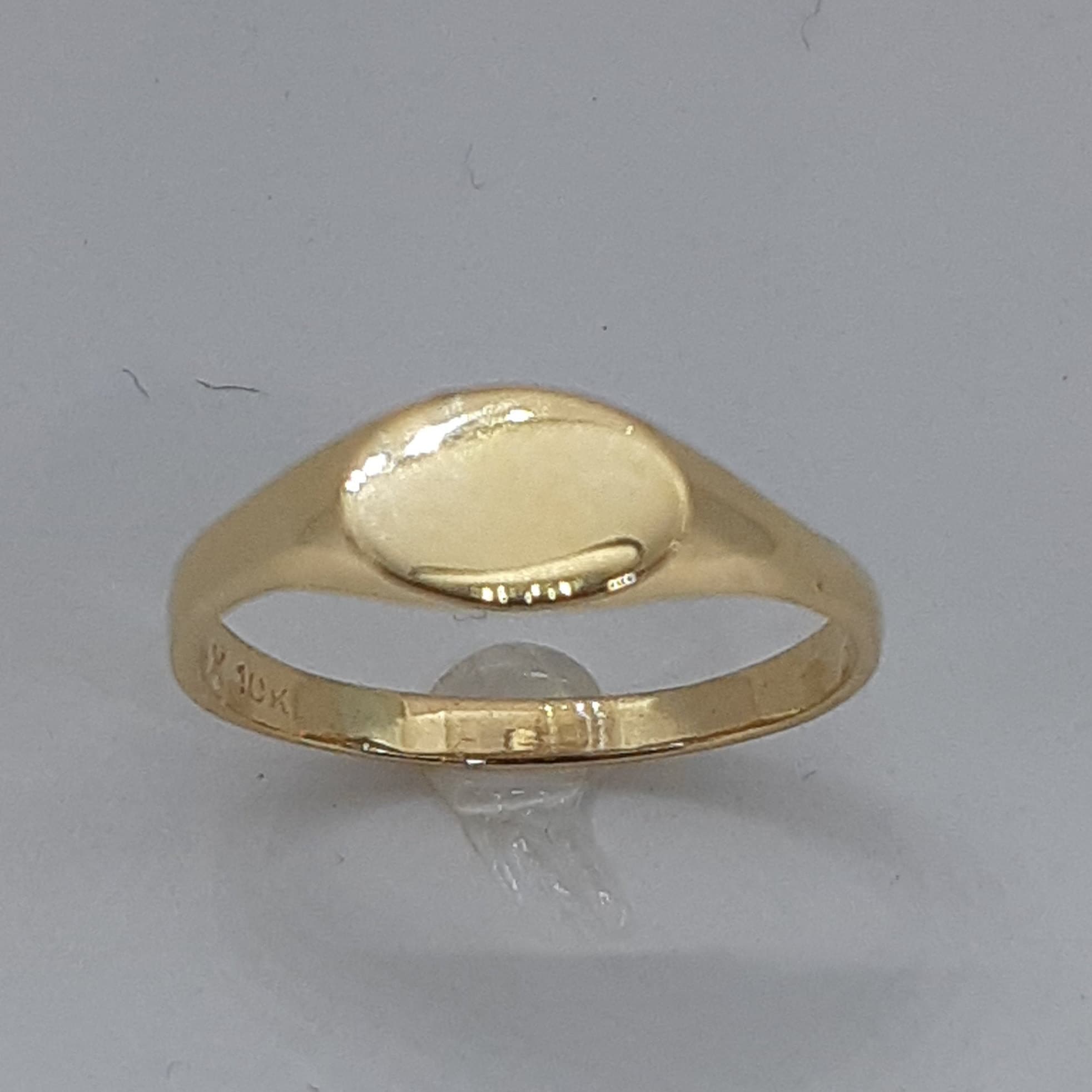 Kids Signet Ring, Signet Ring, Gold Signet Ring, Initials Ring, 10k Yellow Gold Ring, Signet Yellow Gold, Free Shipping, Girl Ring, Boy Ring