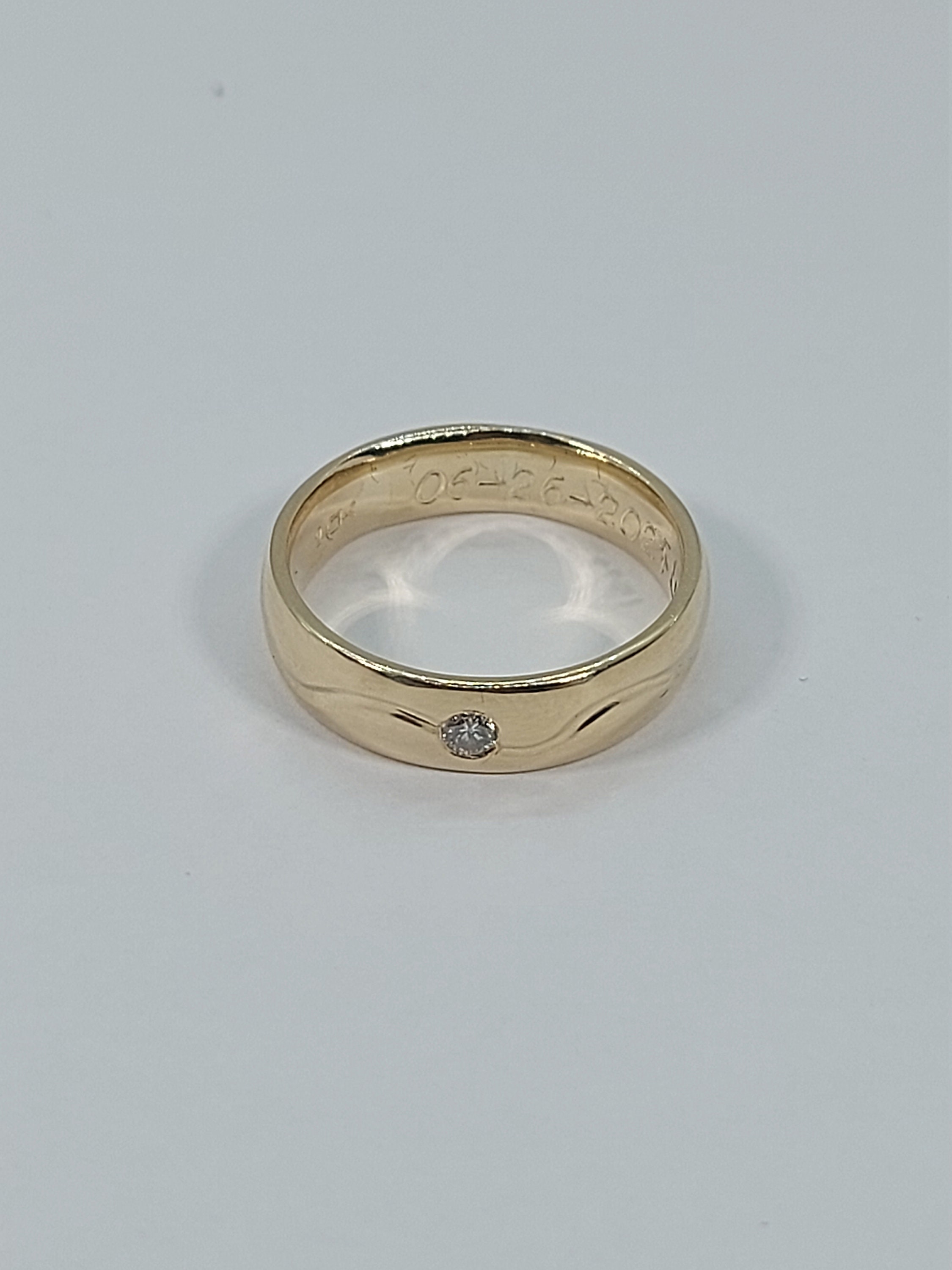 Men Wedding Band Diamond Ring Mens Wedding Band Men Ring Etsy UK