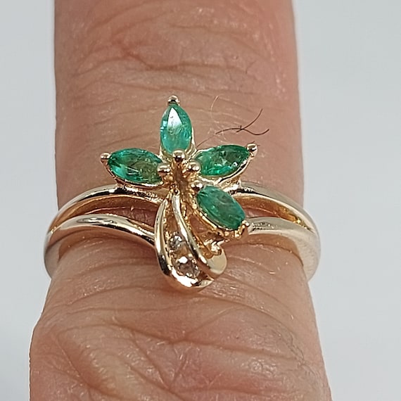 Anillo de esmeralda para mujer hotsell