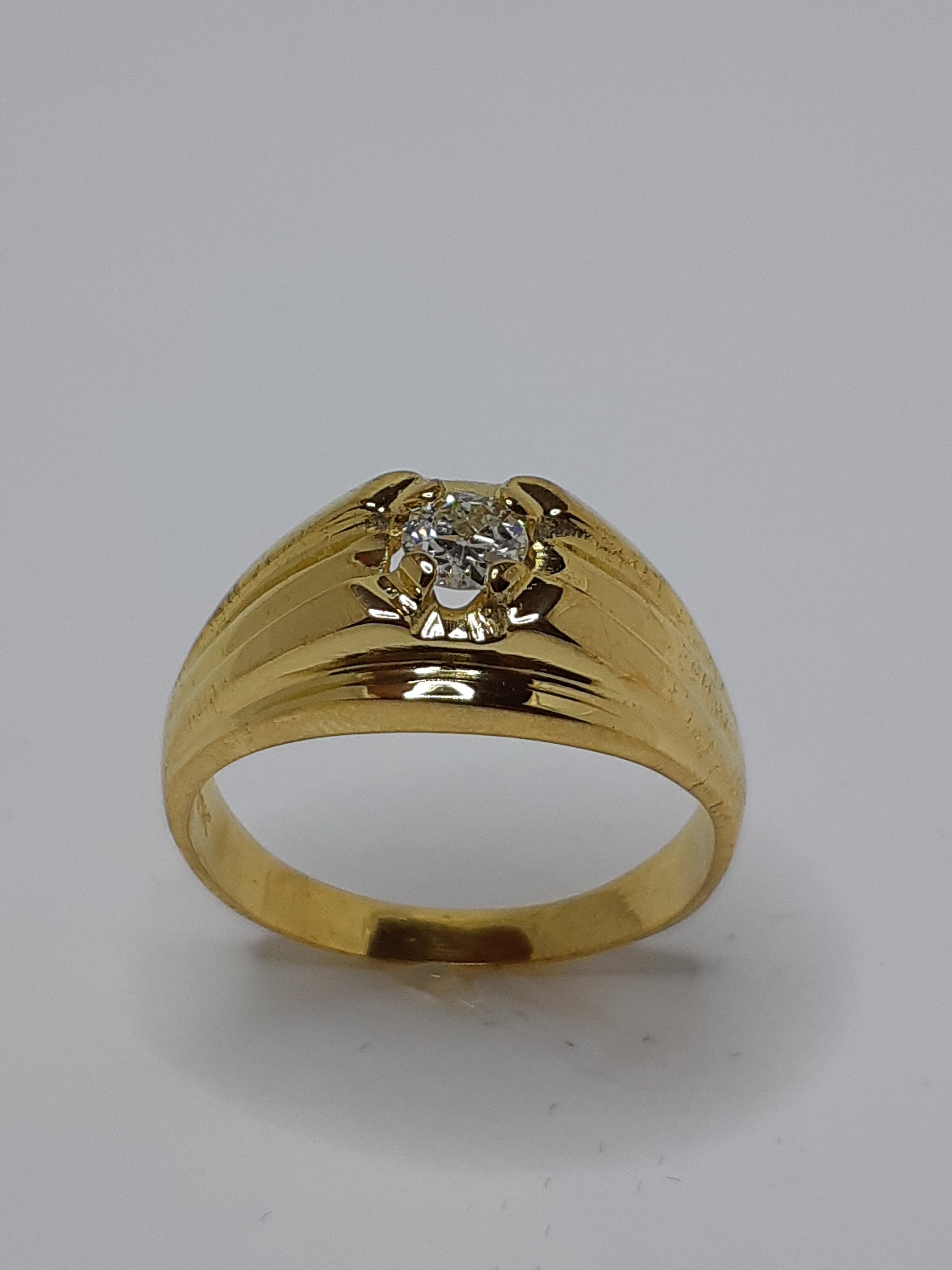 Gold and diamond rings for men discount