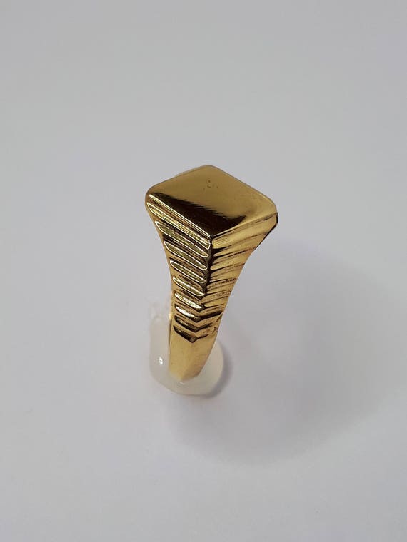 Signet Ring, Women Signet Ring, Gold Signet Ring, Men Signet