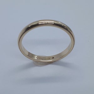 Gold Band, Frauen Gold Band, kostenloser Versand, Gelbgold Ring, 10K Gelbgold, Goldbänder, zierlicher Ring, Geschenk für sie, Band Gold, Mädchen Band
