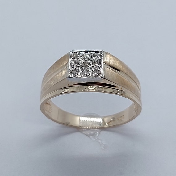Men's 3/4ctw. Diamond Ring in 10k Yellow & White Gold