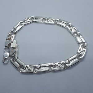 Men Chain Bracelet, Women Bracelet,  Men Bracelet, Sterling Silver, Men Chain Bracelet, Bracelet for Him, Birthday Gift, Heavy Bracelet