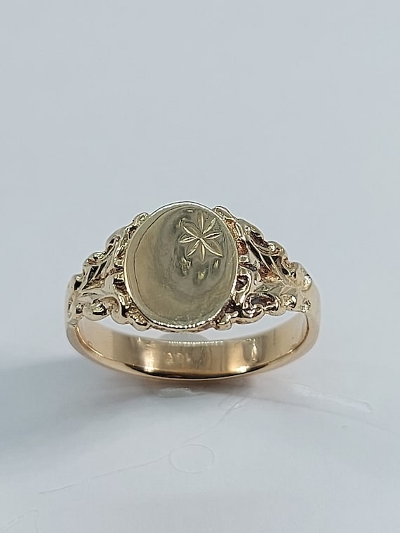 Signet Ring, Gold Signet Ring, Women Signet Ring, Men Signet