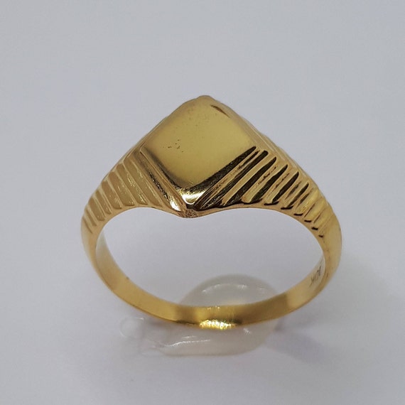 Signet Ring, Women Signet Ring, Gold Signet Ring, Men Signet Ring