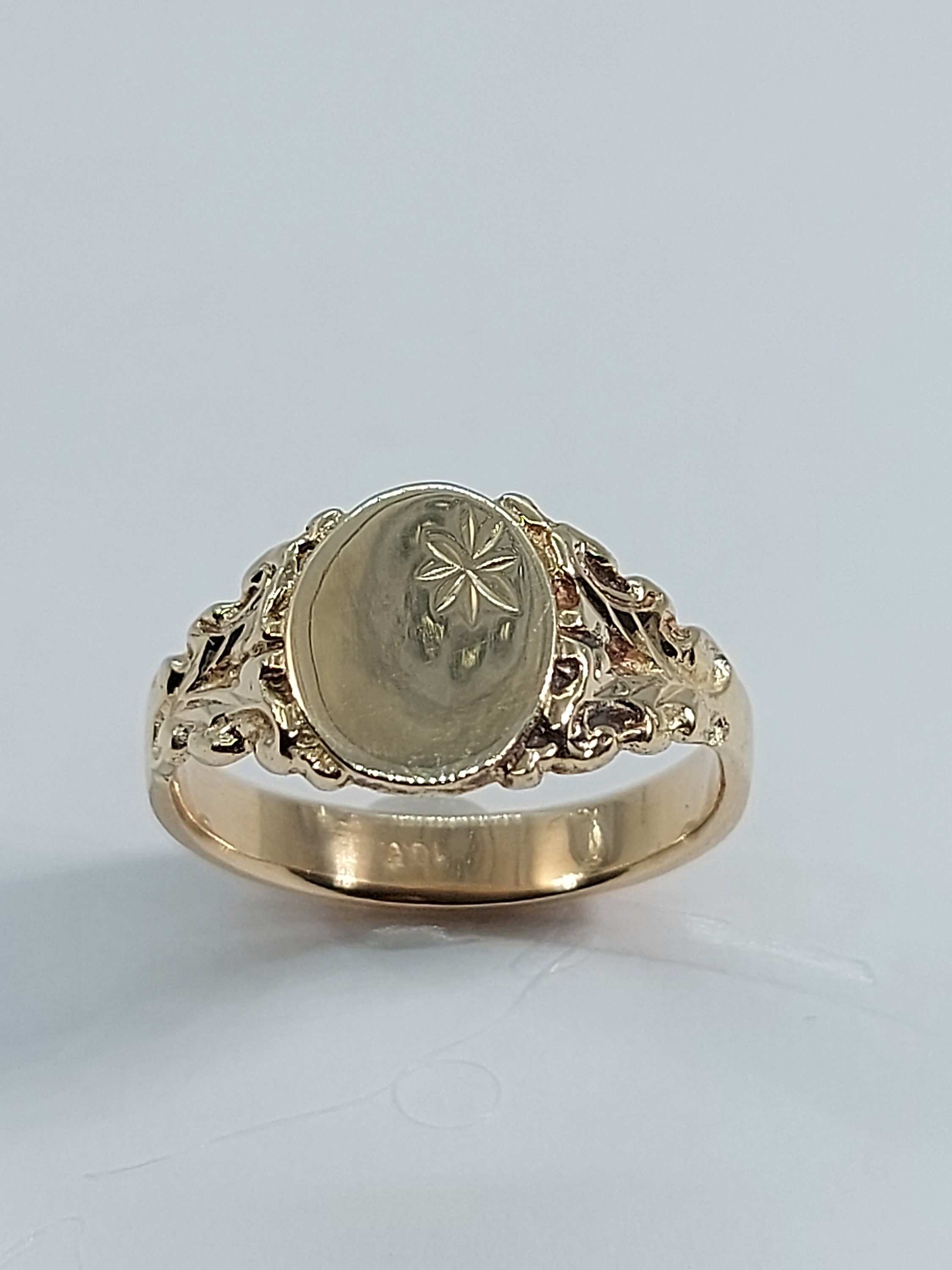 指輪・リング Signet Ring - In Gold We Trust - Gold - Brass 関税込み】Signet Ring - In Gold We Trust - Palladium - Bra