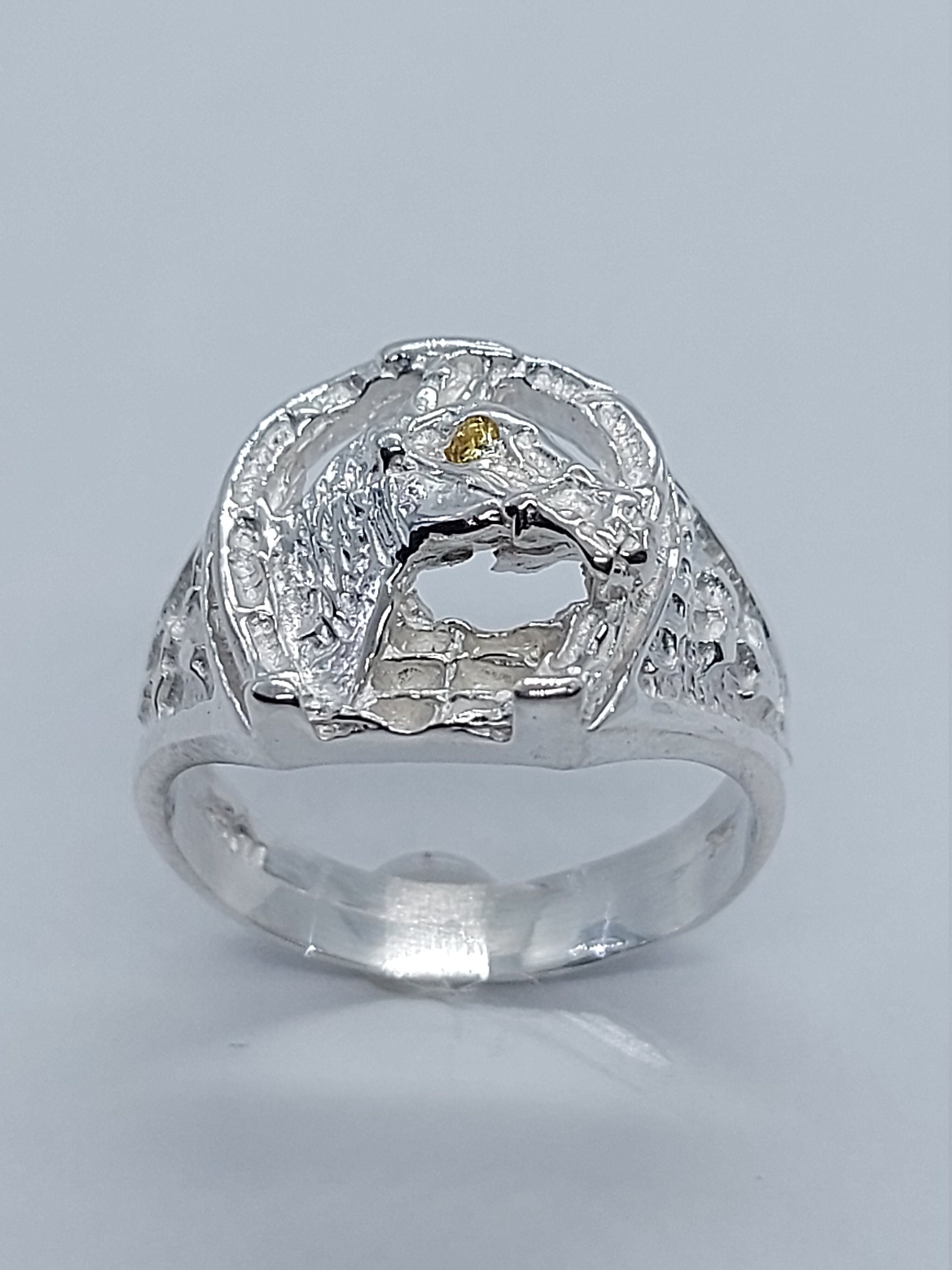 馬のシルバーリング、メンズシルバーリング、馬のリング、レディース