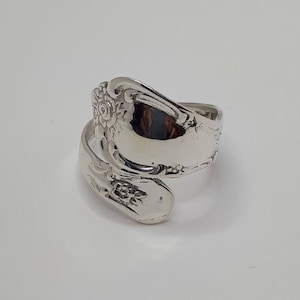 Spoon Ring,  Solid Sterling Silver, Spoon Rings, Women Silver Ring, Spoon Silver Ring, Spoon Jewelery, Cutlery Ring, Flower Ring, Spoon