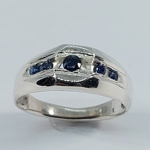 Sapphire Rings, Signet Ring, Silver Ring, Authentic Sapphire, Men Sapphire Ring, Sapphire, 925 Sterling Silver, Women Signet Ring, Sapphire