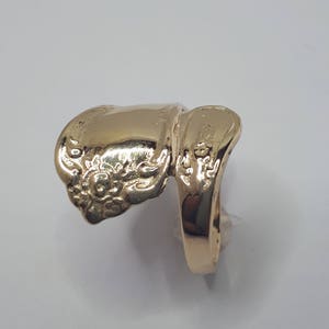 Handmade 10K Yellow Gold Spoon Ring, Cutlery Jewelry - Etsy