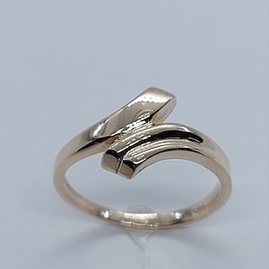 Handmade 10k Yellow Gold Ring, Size 6.5