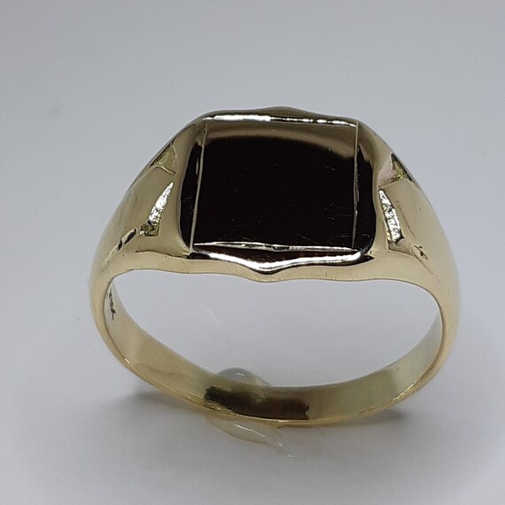 dikke gouden ring cadeau voor haar gouden zegel ring Sieraden Ringen Stapelbare ringen verklaring ring minimalistische ring 18K goud gevulde zonnezegel ring ster zegel ring 