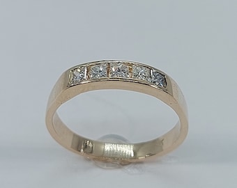 Wedding Band, Diamond Wedding, Wedding Rings, Anniversary Ring, Diamond Engagement Ring, Diamond, 10k Yellow Gold, Gold Bands