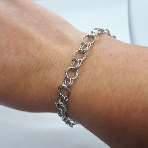 Women Bracelet, Silver Chain Bracelet, Women Chain Bracelet, Bracelet for Her, Christmas  Gift, 925 Sterling Silver Unique Bracelet