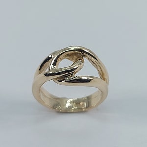 Yellow Gold Ring, Infinity Ring, Women Yellow Gold, Infinity Ring Gold, Gold Infinity Ring, Womens Yellow Gold, 10K Yellow Gold