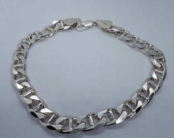 スターリングシルバーチェーンブレスレット、パーソナライズされた