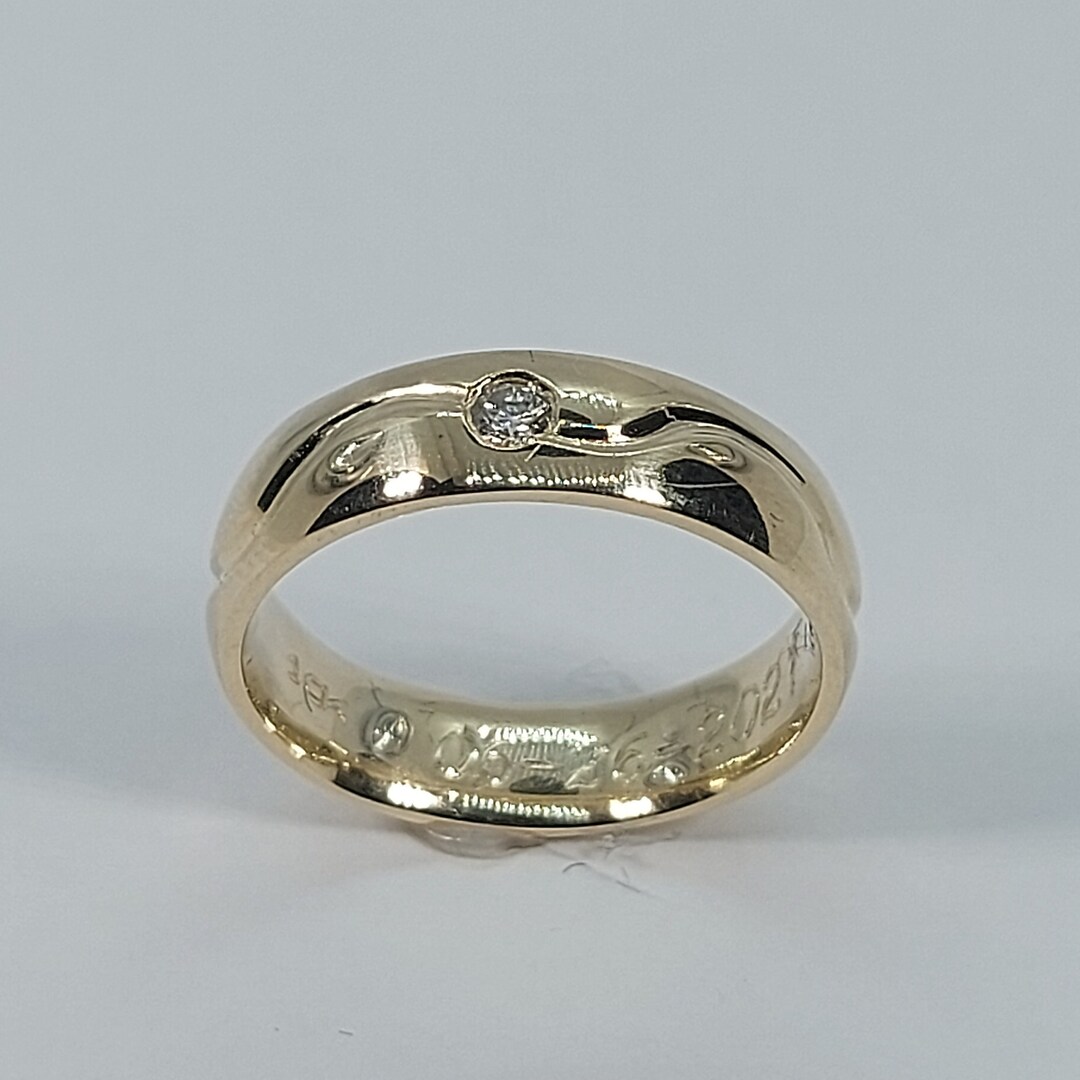 Men Wedding Band Diamond Ring Mens Wedding Band Men Ring Etsy UK