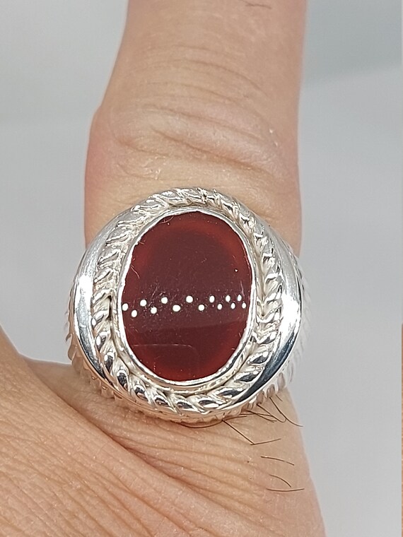 Carnelian mens shop ring