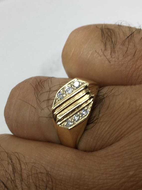 White Diamond Rings for Men – 1.00 CTTW Genuine White Diamond Ring for –  Jewelexcess