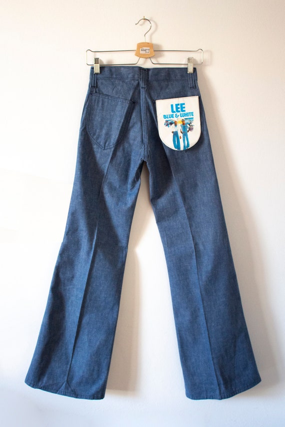 Lee 70's deadstock women's chambray mid rise bell