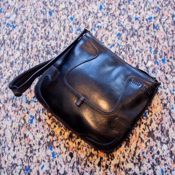 バッグ Miu Miu FW1999 Leather Hand Bag Miu Miu F/W 1999 Leather Bag - Etsy