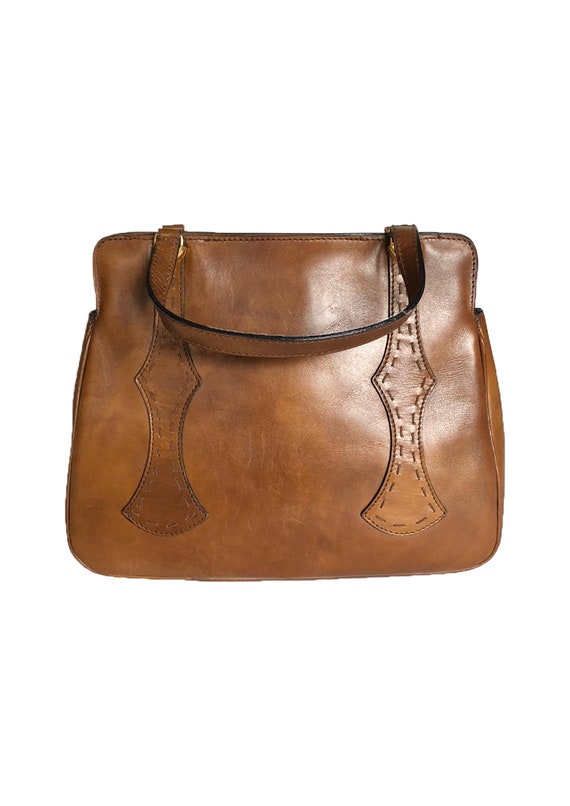 Vintage 1930's leather handbag