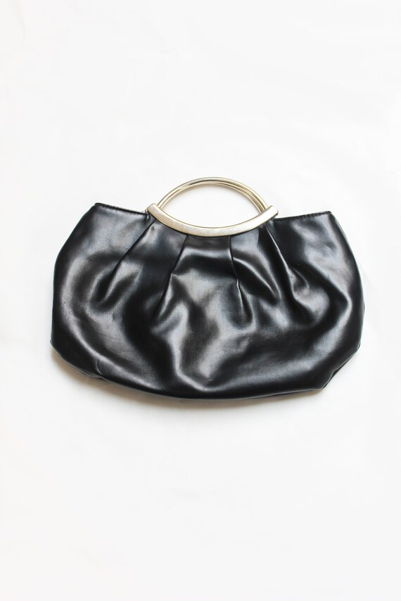 Vintage 1960's top handle leather bag