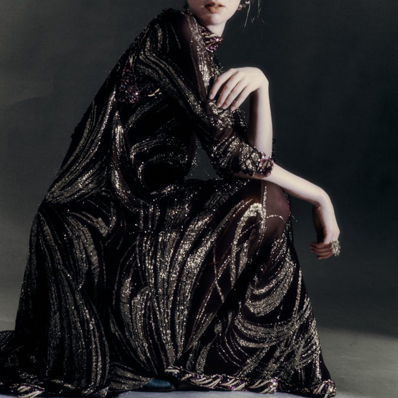 FLAME METAL YARN DRESS