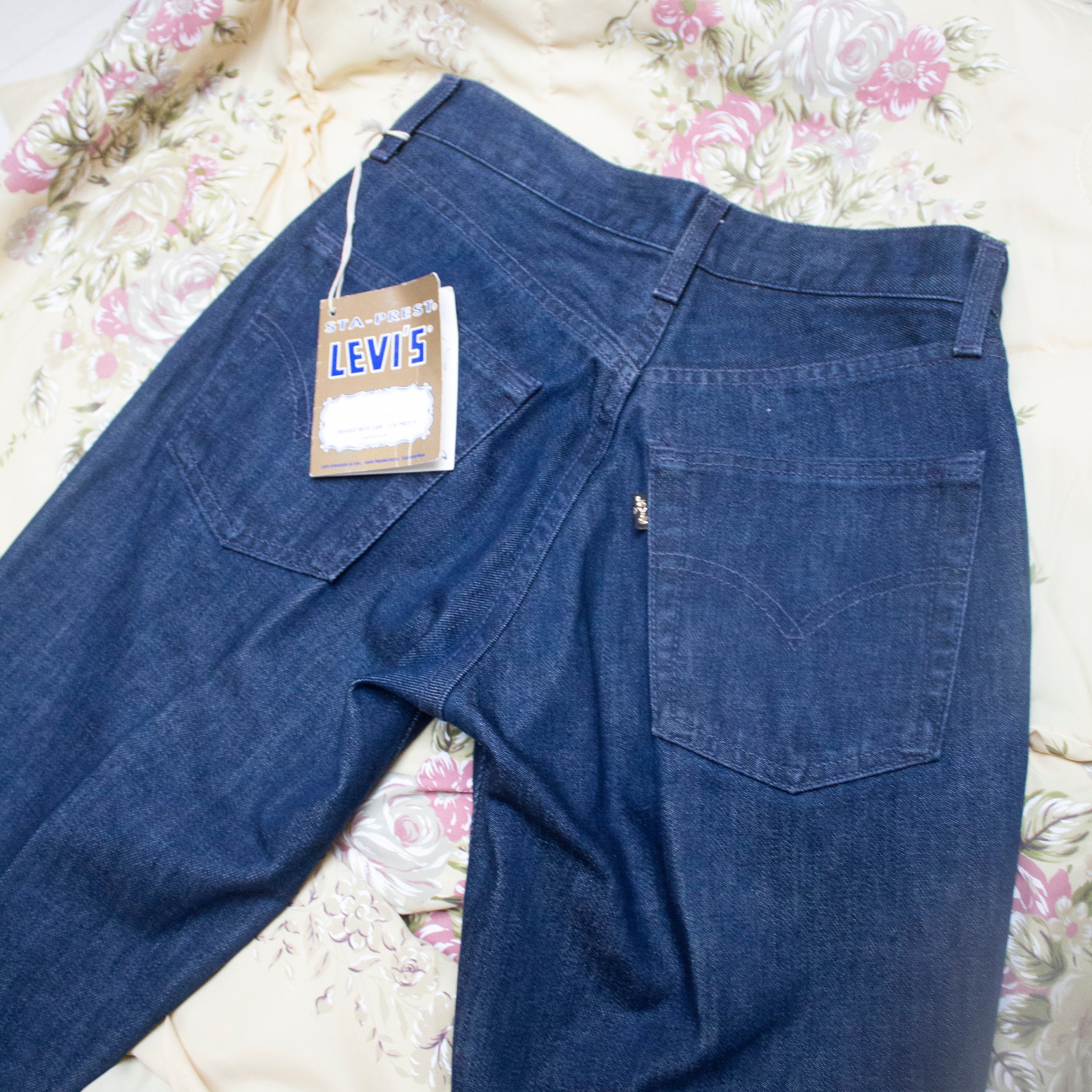 Levi's Sta-prest for Gals Black Label Deadstock 90's Mid Rise Blue