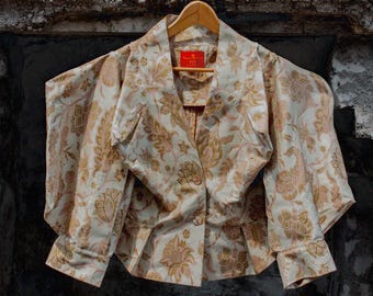 Vivienne Westwood S/s 2011 Floral Jacquard Soft Gold Beige Base