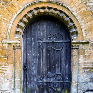 Photography, door, Blues, England, Church door, canvas, metal