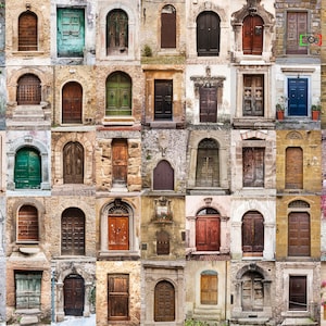 Photography, Collage, Italian, Doors, Italy, canvas, metal