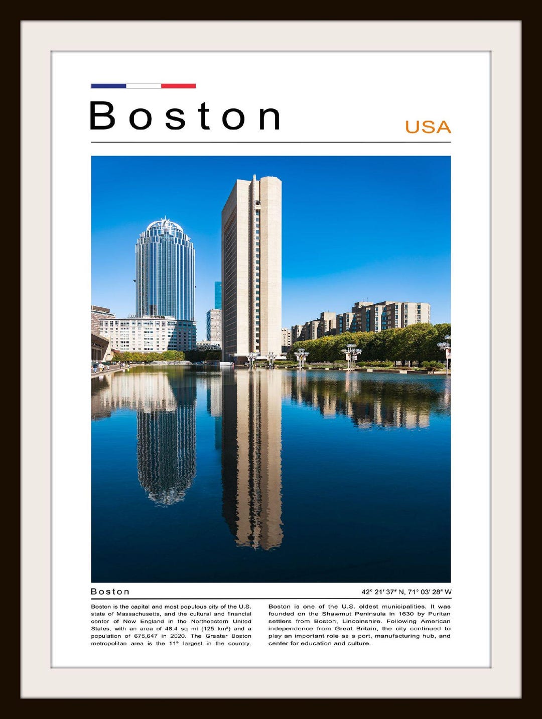 Boston Print, Boston Art, Boston Poster, Boston Photo, USA, Wall Art ...