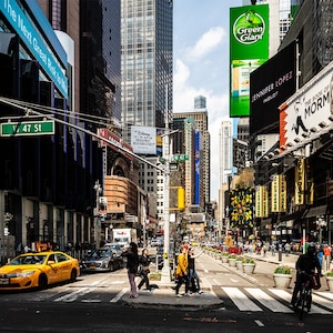 Photography, Broadway, Times Square, New York, America, USA, metal, canvas