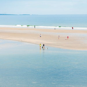 Photography, ocean, clouds, sand, beach, water, Ogunquit, Maine USA