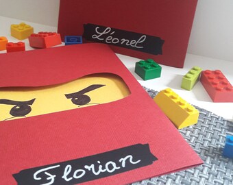 Ninjago Invitation Etsy Ninjago Invitation Etsy